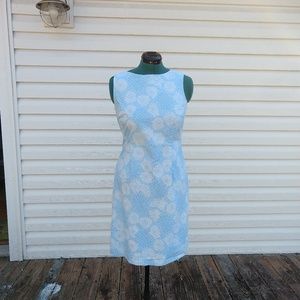 Lands End floral shift dress, euc, fits like 12